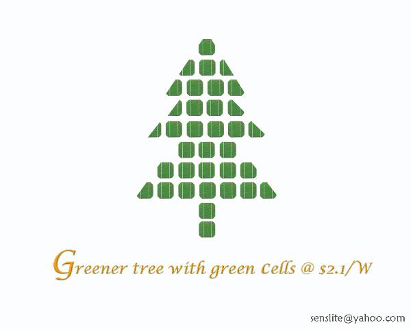 Christmas Tree with green cells